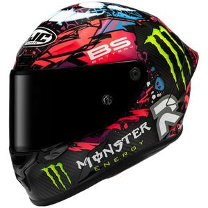 Uždaras motociklo šalmas HJC RPHA 1 V2 Carbon Funky Diablo MC8 juodas-daugiaspalvis