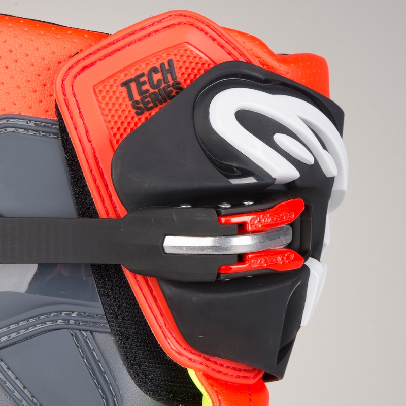 Boty na motorku Alpinestars Tech 7 červeno-fluo žluté