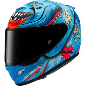 HJC RPHA 12 Mister Peeks uždaras motociklo šalmas, mėlynas