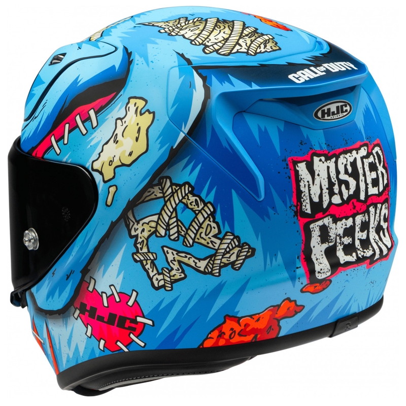 HJC RPHA 12 Mister Peeks uždaras motociklo šalmas, mėlynas