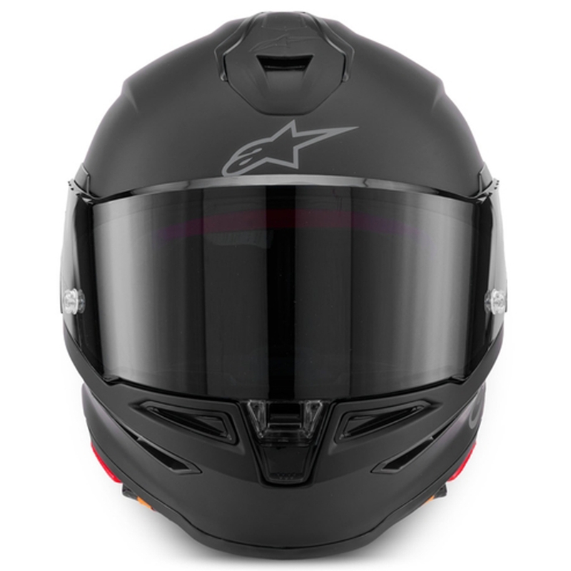 Alpinestars S-R7 Solid uždaras motociklo šalmas, matinės juodos spalvos