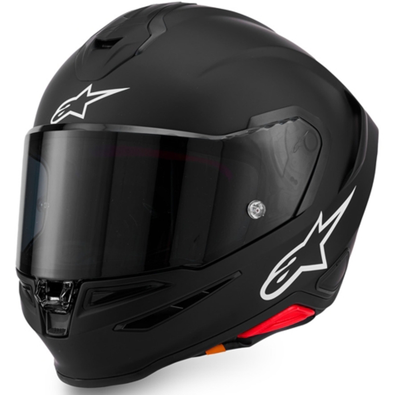 Alpinestars S-R7 Solid uždaras motociklo šalmas, matinės juodos spalvos