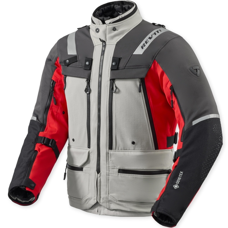 Revit Defender 4 GTX motociklo striukė antracito-raudona