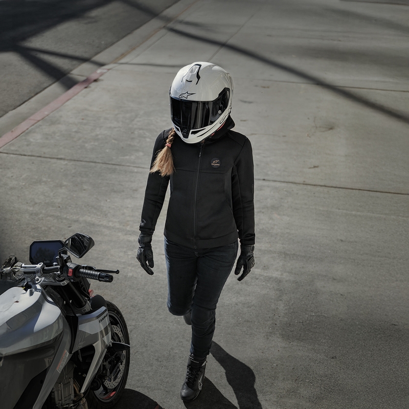 Alpinestars S-R7 Solid uždaras motociklo šalmas, baltas