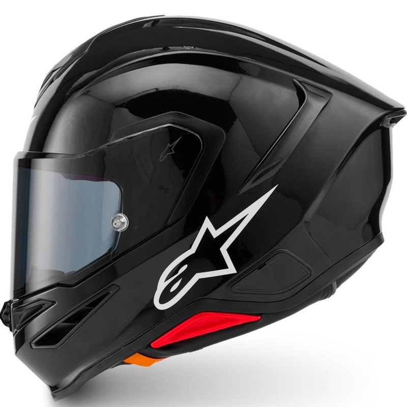 Alpinestars S-R7 Solid uždaras motociklo šalmas, juodas