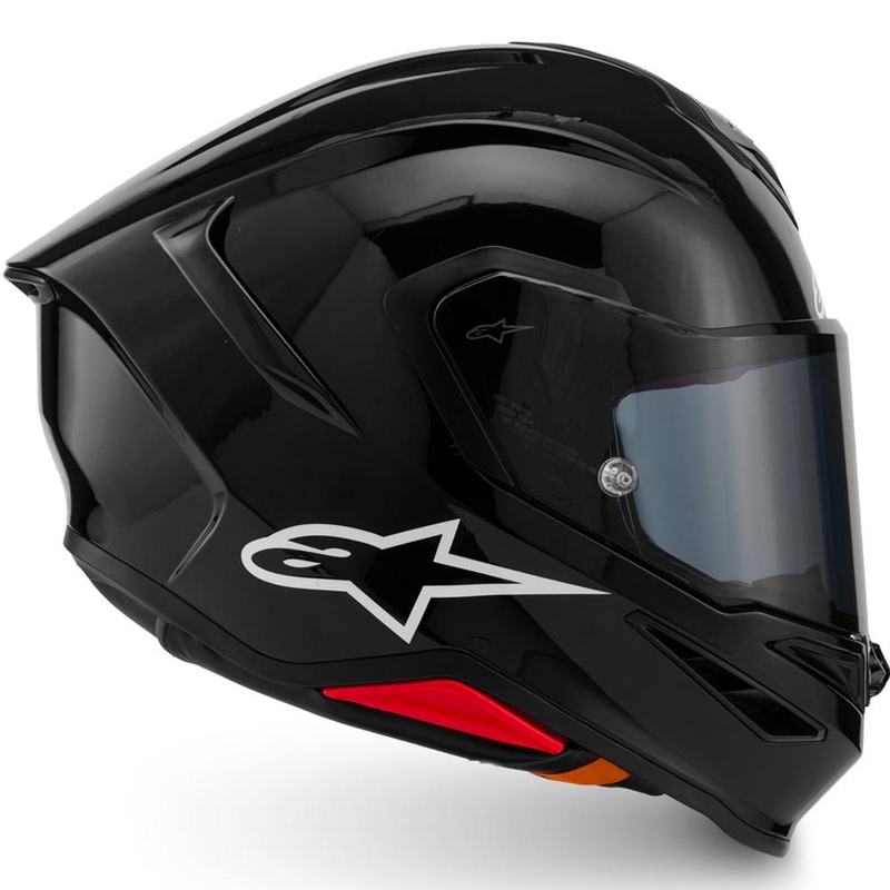 Alpinestars S-R7 Solid uždaras motociklo šalmas, juodas