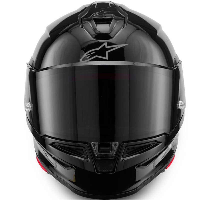 Alpinestars S-R7 Solid uždaras motociklo šalmas, juodas