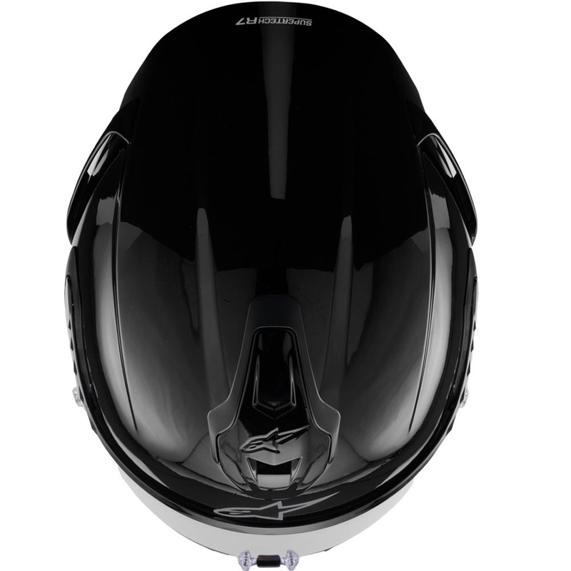Alpinestars S-R7 Solid uždaras motociklo šalmas, juodas