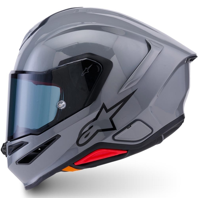 Alpinestars S-R7 Solid uždaras motociklo šalmas pilkas