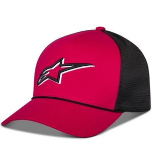 Alpinestars Ageless Shadow Trucker kepurė raudona-juoda