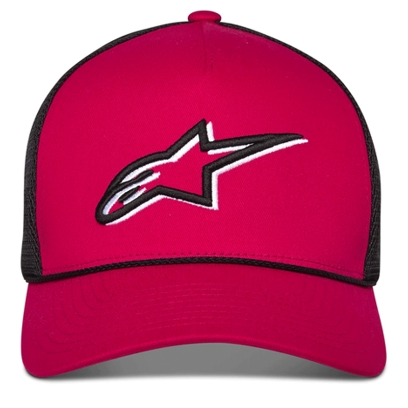 Alpinestars Ageless Shadow Trucker kepurė raudona-juoda