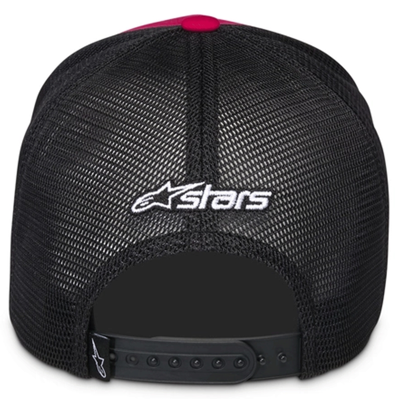 Alpinestars Ageless Shadow Trucker kepurė raudona-juoda