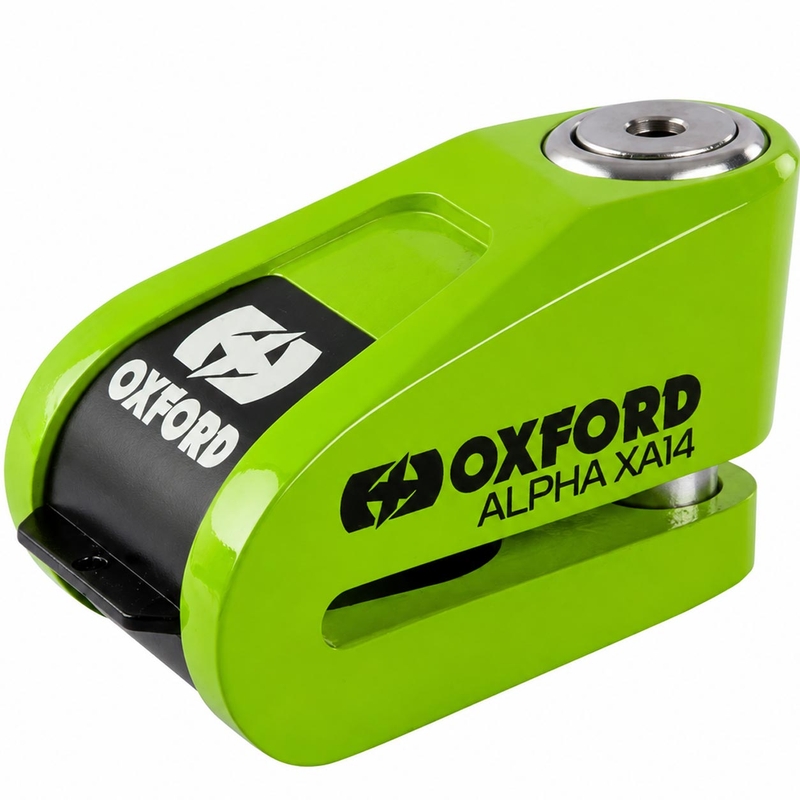Oxford Alpha Alarm XA14 diskinių stabdžių užraktas – riboto leidimo, žalias