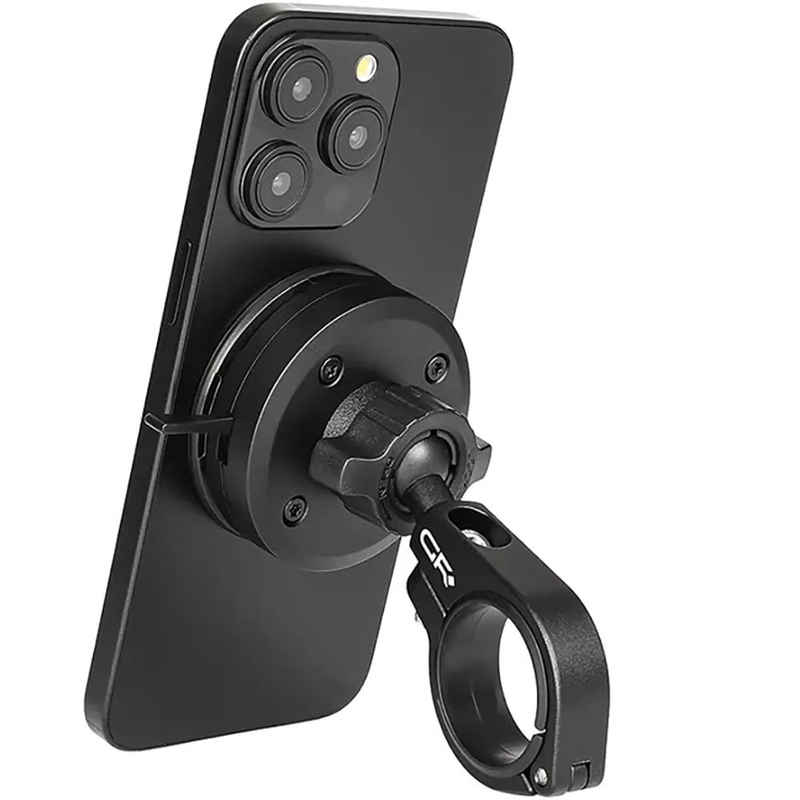 GRxplore MT2 pasukamas telefono laikiklis su užsegimu, juodas