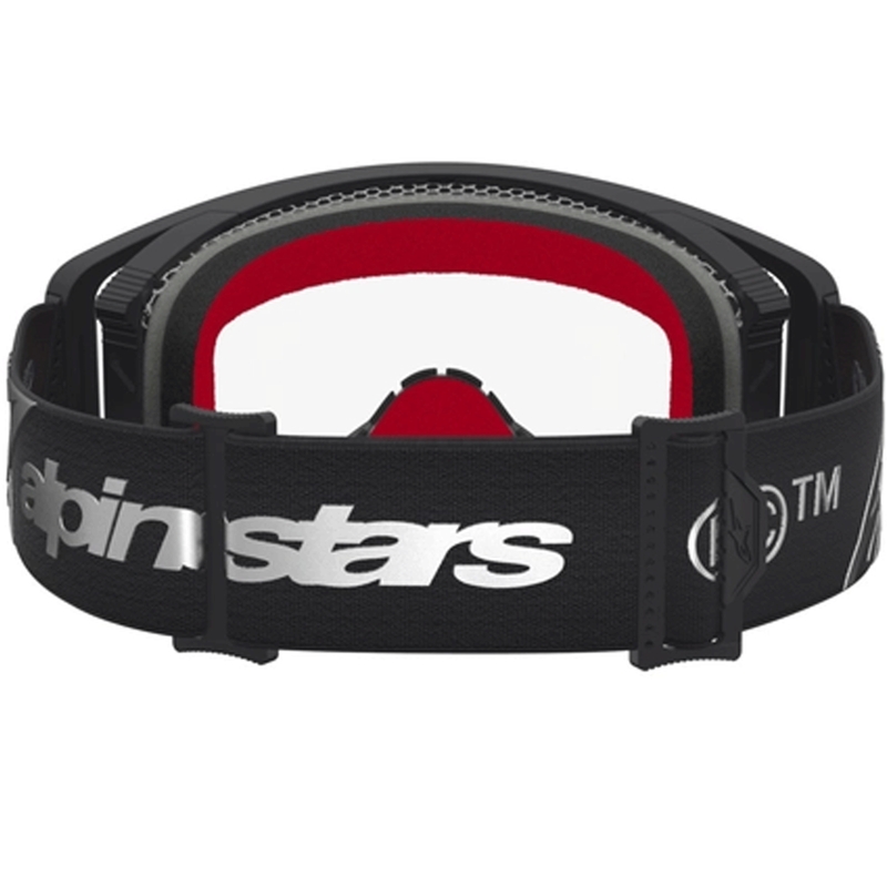 Motokrosové brýle Alpinestars Supertech Dura Air Fluid černo-stříbrné s čirým plexi
