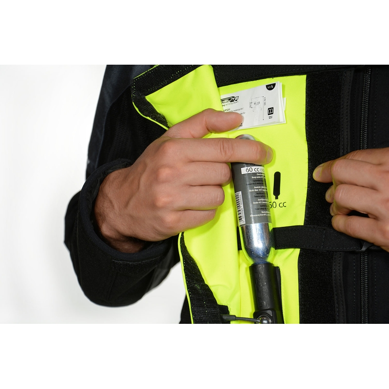 HELITE Turtle 2 fluo geltonos spalvos liemenė su oro pagalve