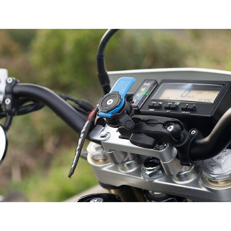 „Quad Lock® 360“ telefono laikiklio galvutė su atleidimo svirtimi, mėlynai juoda