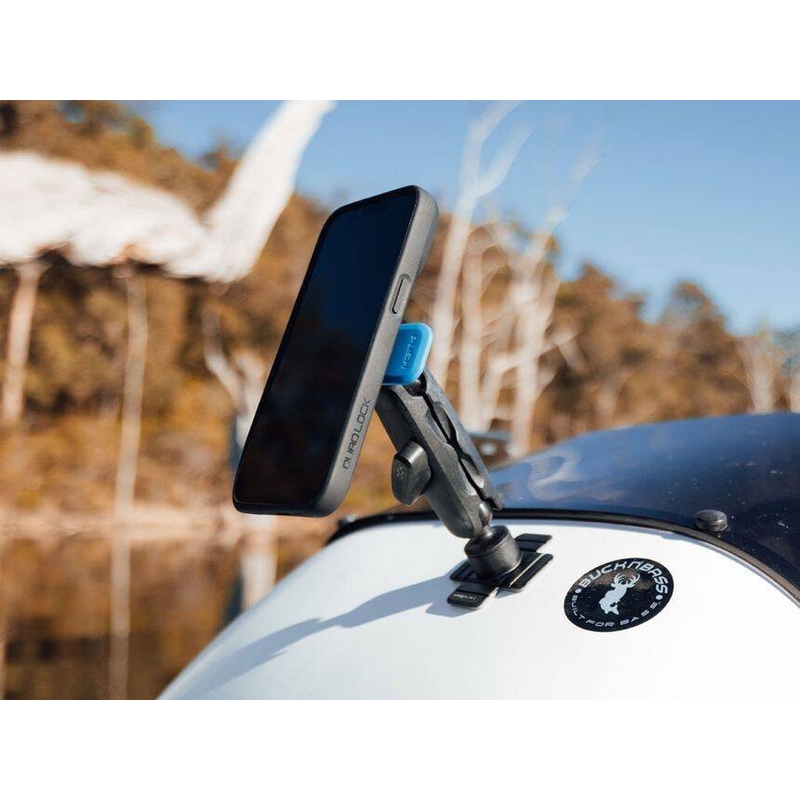 „Quad Lock® 360“ telefono laikiklio galvutė su atleidimo svirtimi, mėlynai juoda