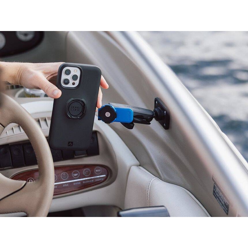 „Quad Lock® 360“ telefono laikiklio galvutė su atleidimo svirtimi, mėlynai juoda