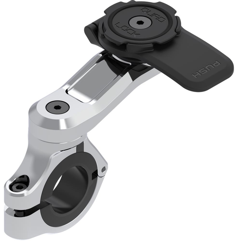 Quad Lock® PRO telefono laikiklis ant vairo, chromuotas