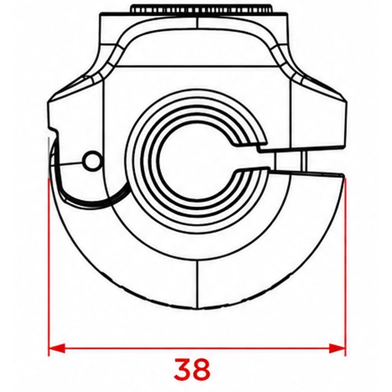 „Quad Lock® 360 V2“ mažas telefono laikiklis, juodas