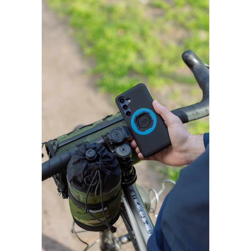 Quad Lock® vairo kolonėlės dangtelio laikiklis, juodas