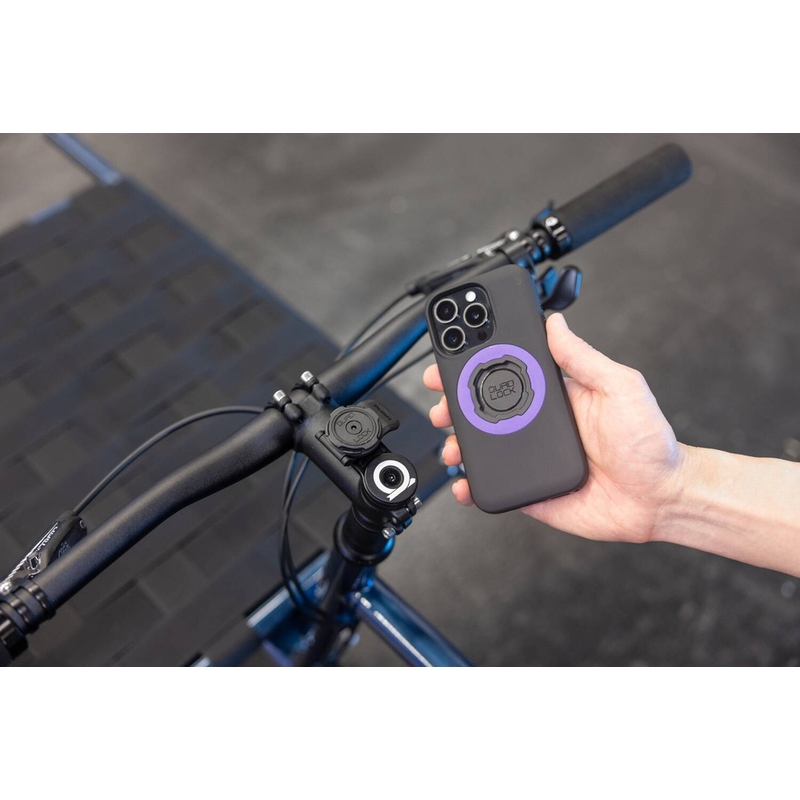 Quad Lock® vairo kolonėlės dangtelio laikiklis, juodas