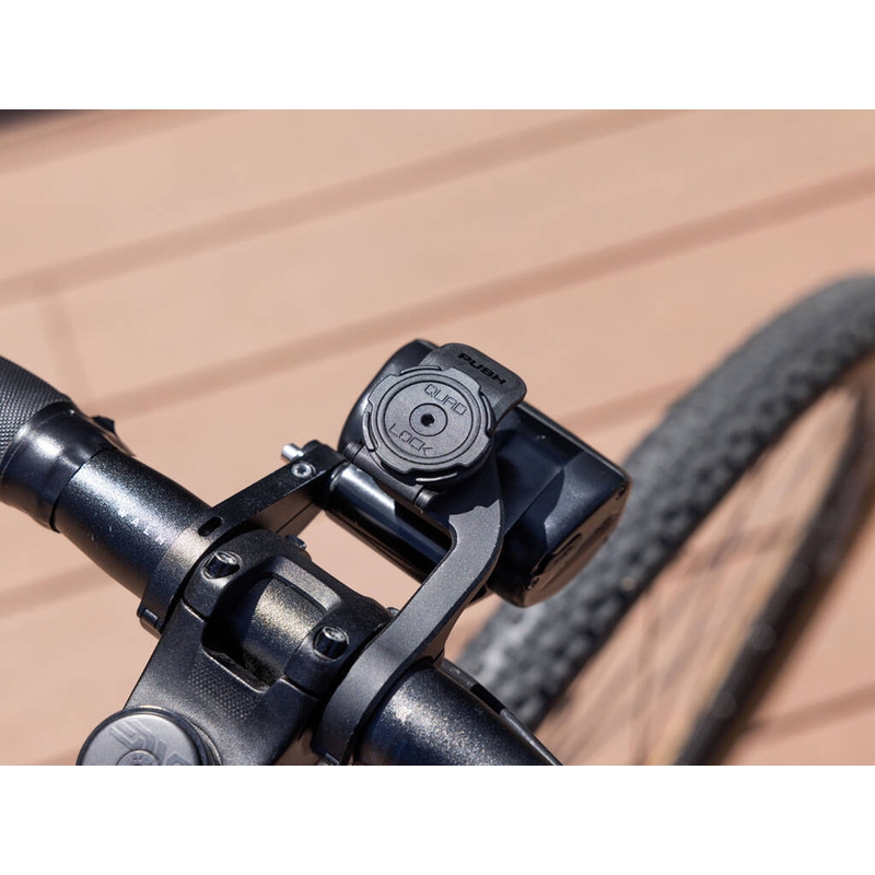 „Quad Lock® 360“ trumpos svirties mobiliojo telefono laikiklis su juoda galvute