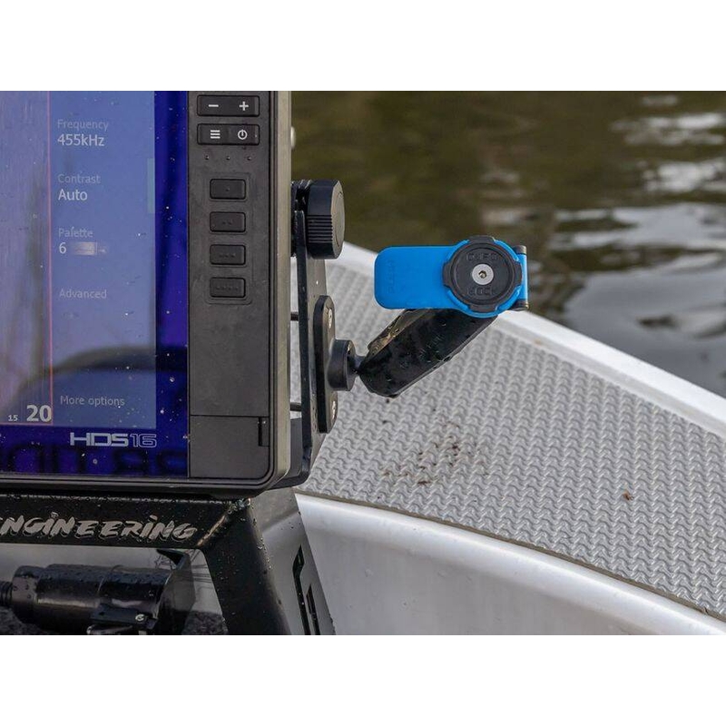 „Quad Lock® 360“ 2 skylių plokščias stačiakampis pagrindas, juodas