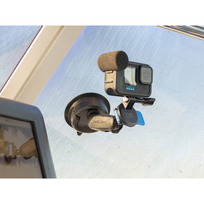 „Quad Lock®“ sportinės kameros adapteris – standartinis „Go Pro“ juodas