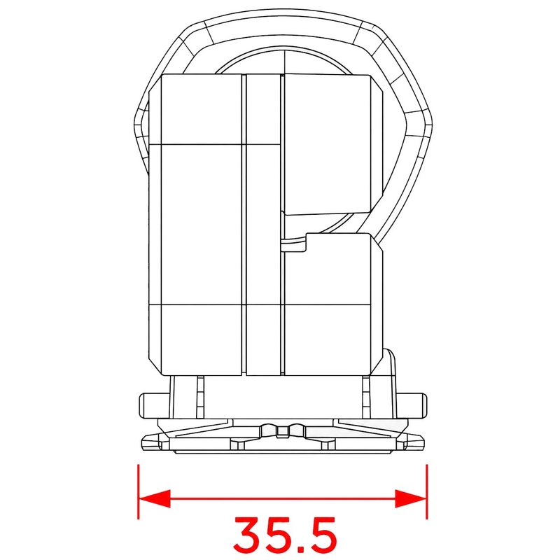 Quad Lock® trikojis, juodas