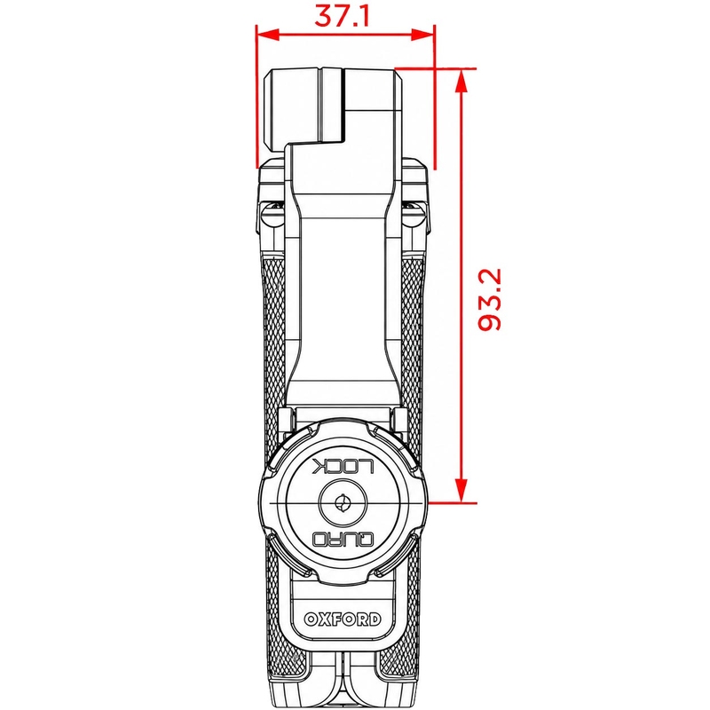 Quad Lock® trikojis, juodas