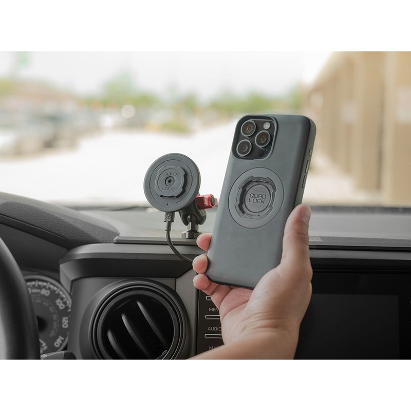 „Quad Lock®“ automobilio adapteriai su rutuliniu viršumi, juodi