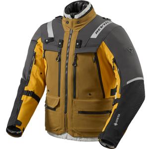 Revit Defender 4 GTX motociklo striukė juoda-garstyčių geltona