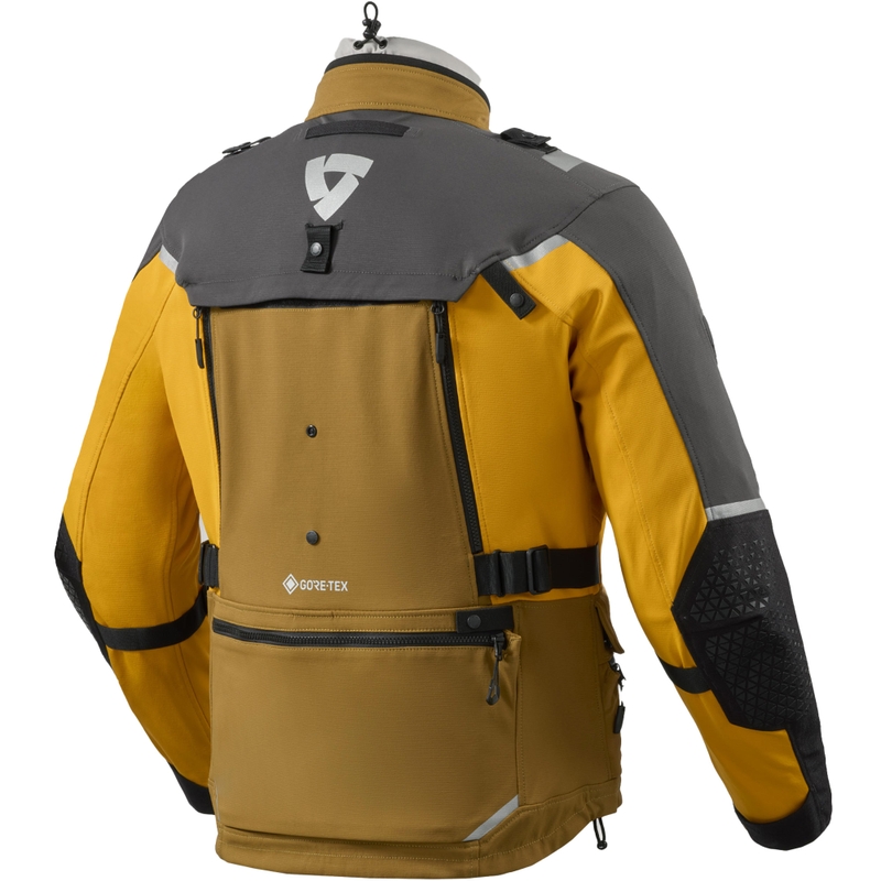 Revit Defender 4 GTX motociklo striukė juoda-garstyčių geltona