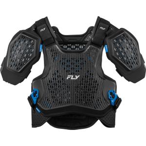 FLY Racing Blueprint RCH-2 krūtinės ir nugaros apsaugai, juodi