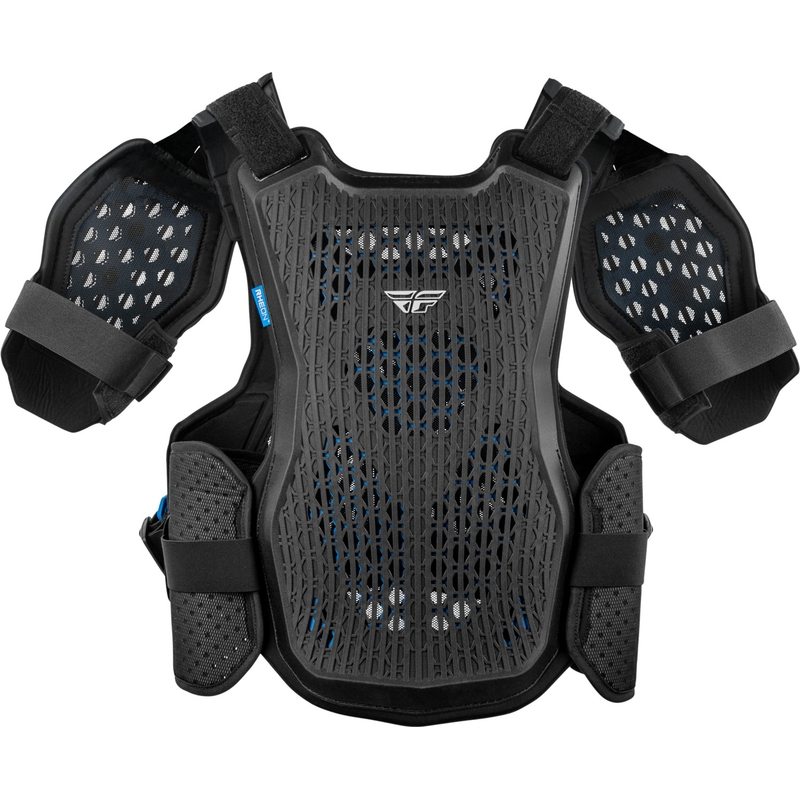 FLY Racing Blueprint RCH-2 krūtinės ir nugaros apsaugai, juodi
