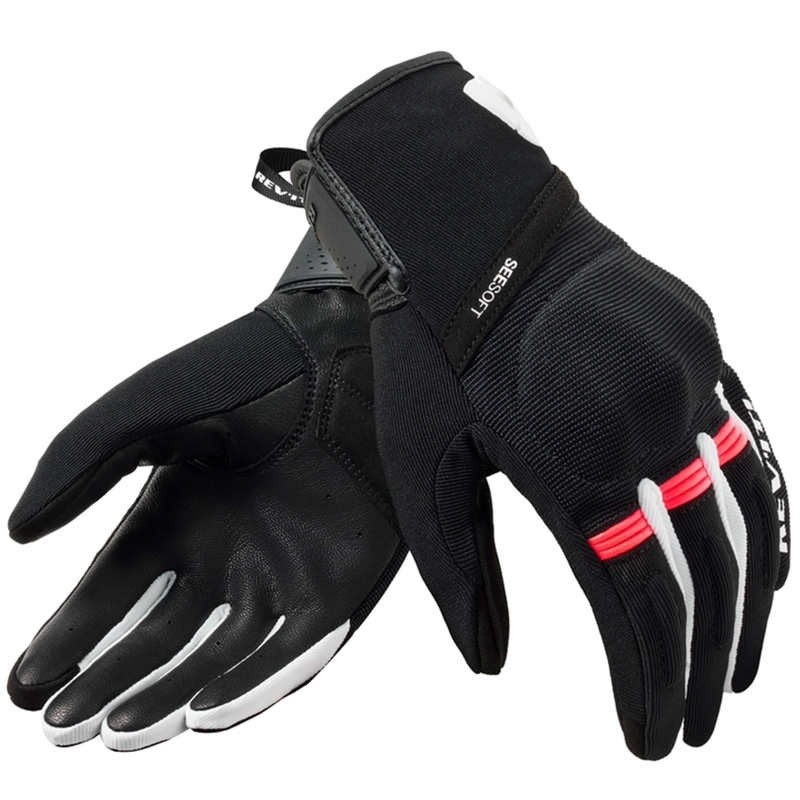 Moteriškos Revit Mosca 2 Black and Pink motociklininko pirštinės