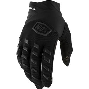 Vaikiškos motokroso pirštinės 100% Airmatic juodos
