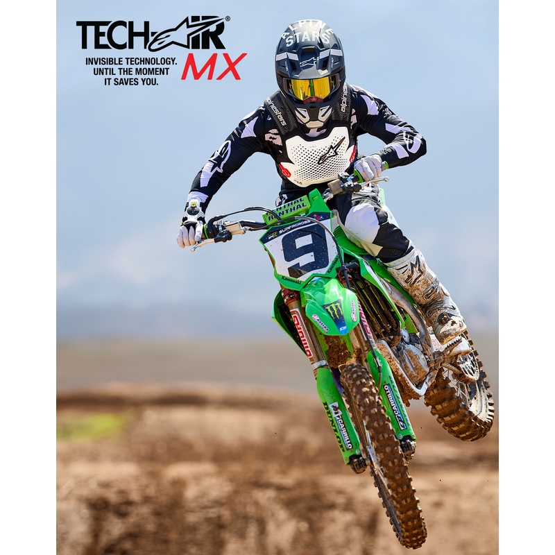 „Alpinestars TECH-AIR®MX“ plazminės sistemos oro pagalvių liemenė, balta-juoda-raudona