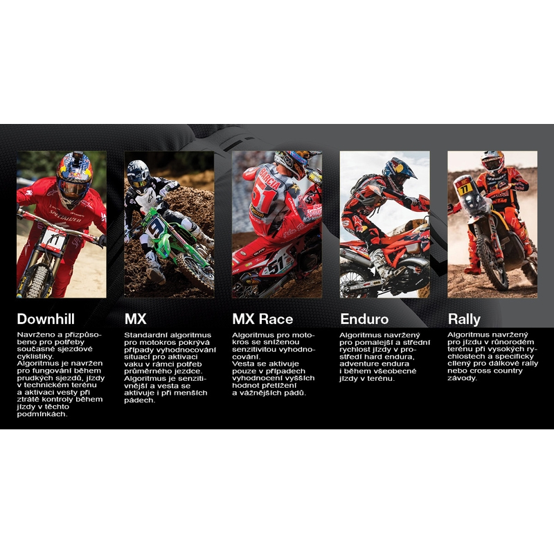 „Alpinestars TECH-AIR®MX“ plazminės sistemos oro pagalvių liemenė, balta-juoda-raudona