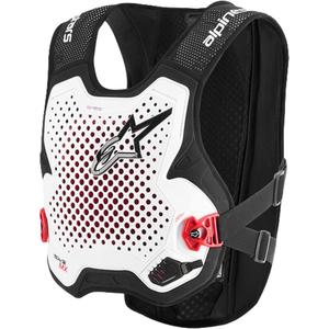 Alpinestars TECH-AIR®MX plazminės sistemos oro pagalvių liemenė juoda-balta-raudona
