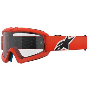 Alpinestars Vision Vision Youth Corp vaikiški motokroso akiniai oranžiniai su skaidriais lęšiais