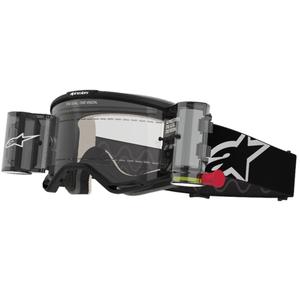 Alpinestars Vision 5 Corp ROLL-OFF plataus matymo motokroso akiniai juodi su skaidriais lęšiais