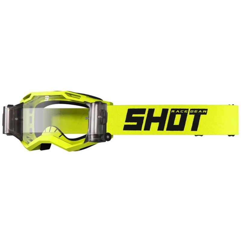 Motokroso akiniai Shot Assault 2.0 Solid Roll-Off fluo yellow