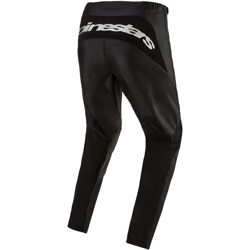 Alpinestars Fluid Graphite motokroso kelnės juodos ir sidabrinės spalvos