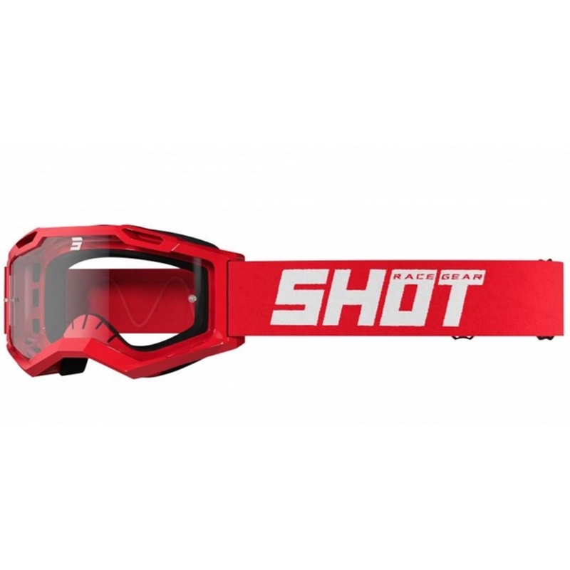 Motokroso akiniai Shot Assault 2.0 Solid red