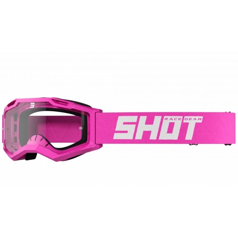 Motokroso akiniai Shot Assault 2.0 Solid fluo pink