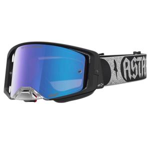 „Alpinestars Supertech Atrox“ motokroso akiniai, juodi-sidabriniai