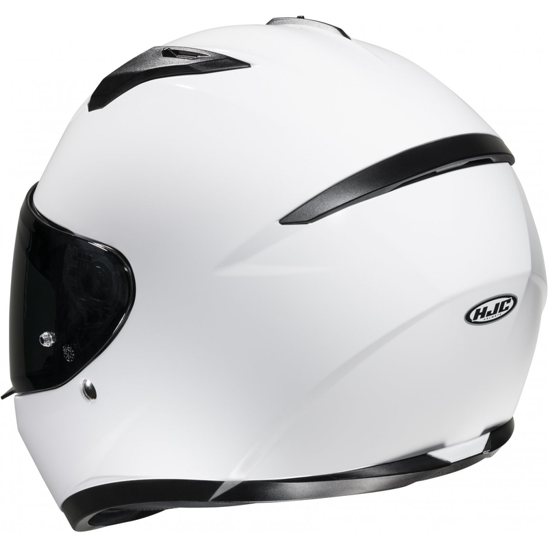 Uždaras motociklo šalmas HJC C10 Solid white - II kokybės - II. kokybė